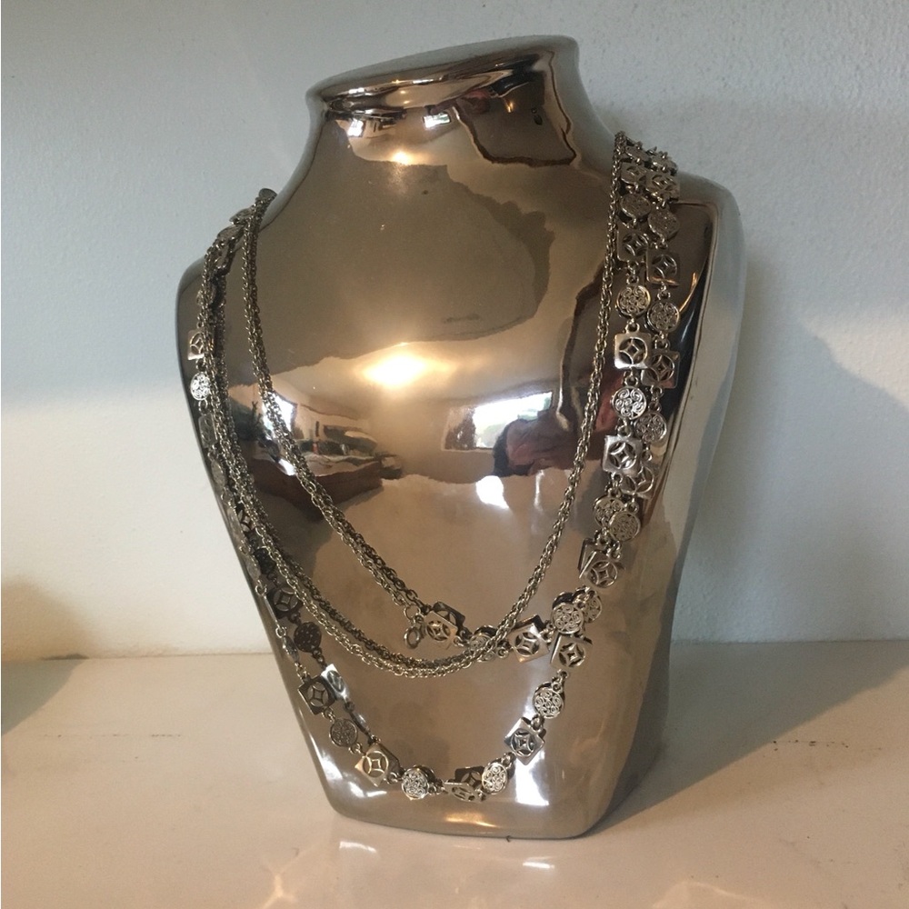 Silver Layered Necklace